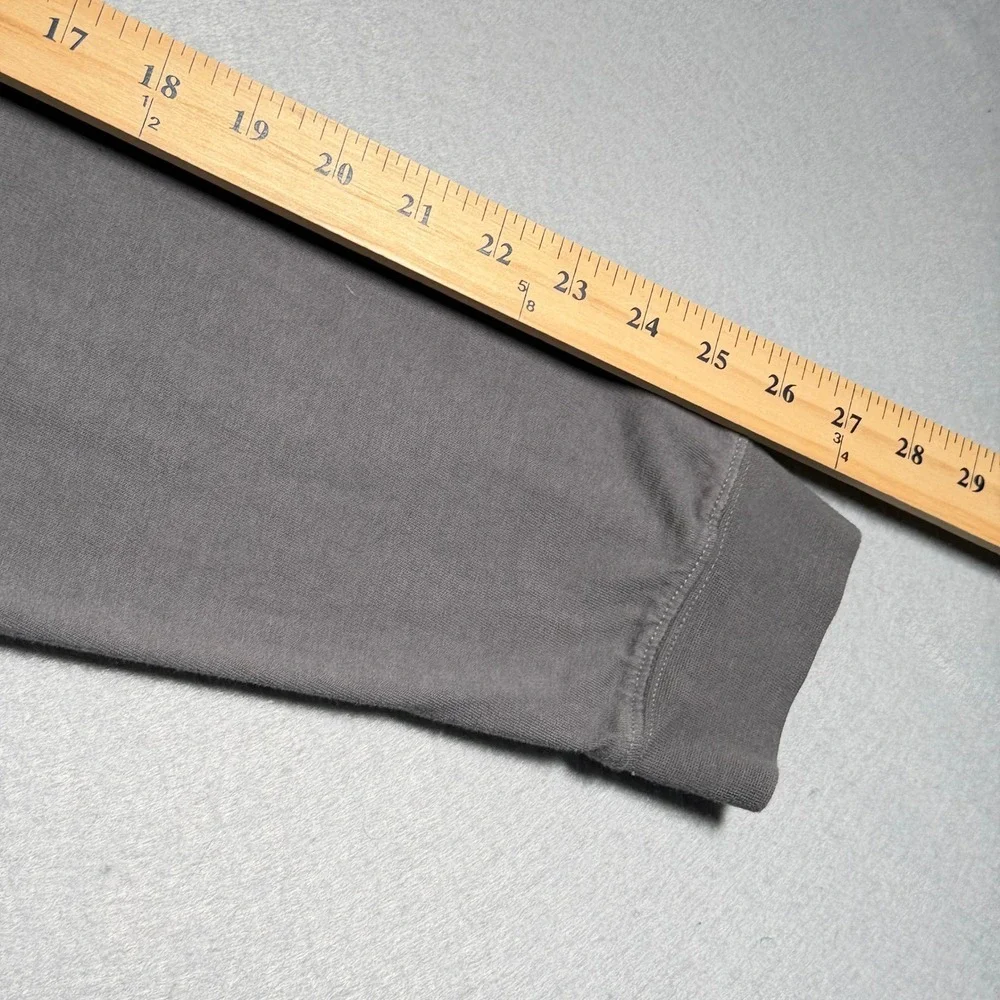 True Religion Colorblock Long‎ Sleeve Rugby Shirt Men's XL Tall Gray White Logo